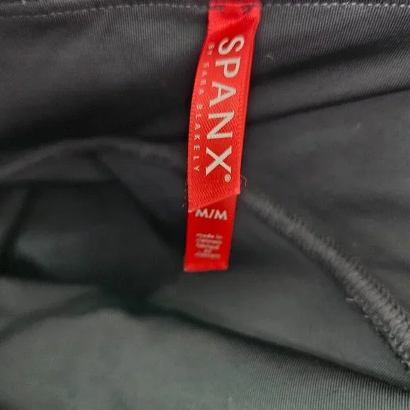 SPANX Ready To Wow Faux Leather Legging Black M 2437 - Picture 9 of 12